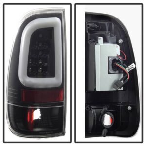 Ford F150 Styleside 97-03 / F250/350/450/550 Super Duty 99-07  Light Bar LED Tail Lights - Black - Image 2
