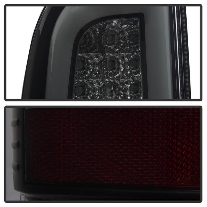 Ford F150 Styleside 97-03 / F250/350/450/550 Super Duty 99-07 Light Bar LED Tail Lights - Black Smoke