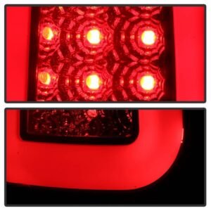 Ford F150 Styleside 97-03 / F250/350/450/550 Super Duty 99-07 Light Bar LED Tail Lights - Black Smoke - Image 7