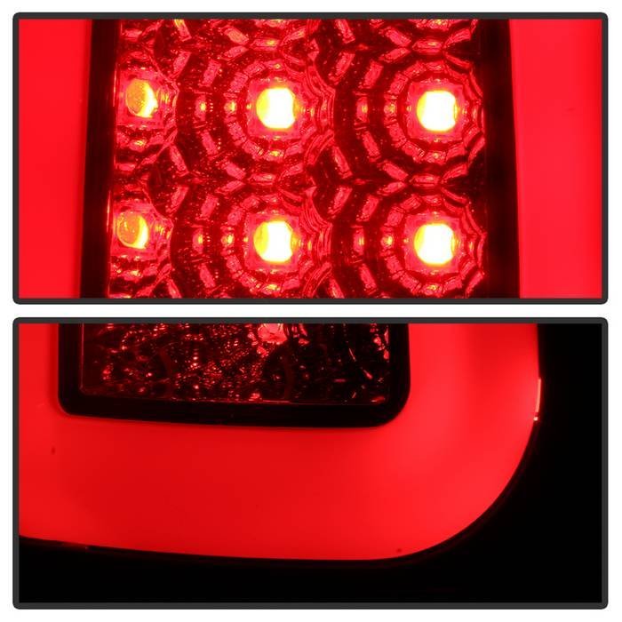 Ford F150 Styleside 97-03 / F250/350/450/550 Super Duty 99-07 Light Bar LED Tail Lights - Black Smoke