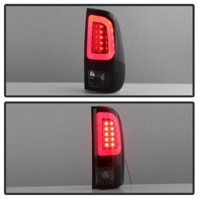 Ford F150 Styleside 97-03 / F250/350/450/550 Super Duty 99-07 Light Bar LED Tail Lights - Black Smoke