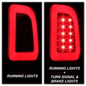 Ford F150 Styleside 97-03 / F250/350/450/550 Super Duty 99-07  Light Bar LED Tail Lights - Red Clear - Image 9