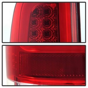 Ford F150 Styleside 97-03 / F250/350/450/550 Super Duty 99-07  Light Bar LED Tail Lights - Red Clear - Image 3