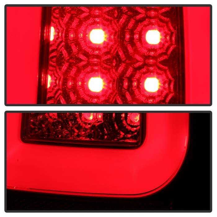 Ford F150 Styleside 97-03 / F250/350/450/550 Super Duty 99-07  Light Bar LED Tail Lights - Red Clear
