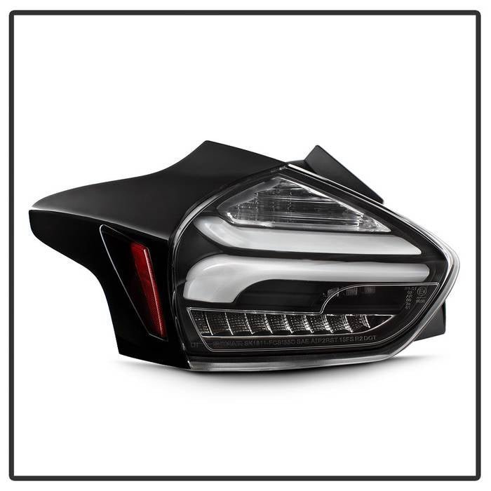 Ford Focus 15-17 Sequential LED Indicator LED Reverse LED Tail Lights - Black