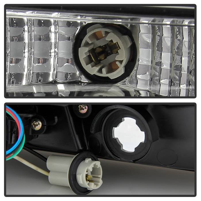 Ford Mustang 2005-2009 (White Light Bar) LED Tail Lights - Black
