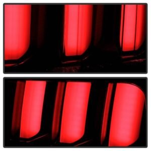 Ford Mustang 2005-2009 (White Light Bar) LED Tail Lights - Black - Image 7