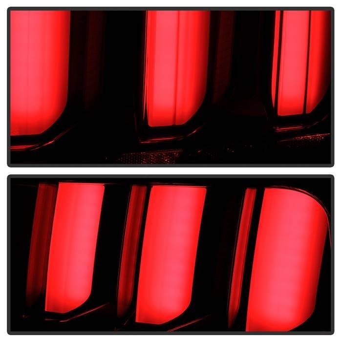 Ford Mustang 2005-2009 (White Light Bar) LED Tail Lights - Black