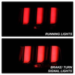Ford Mustang 2005-2009 (White Light Bar) LED Tail Lights - Smoke - Image 9