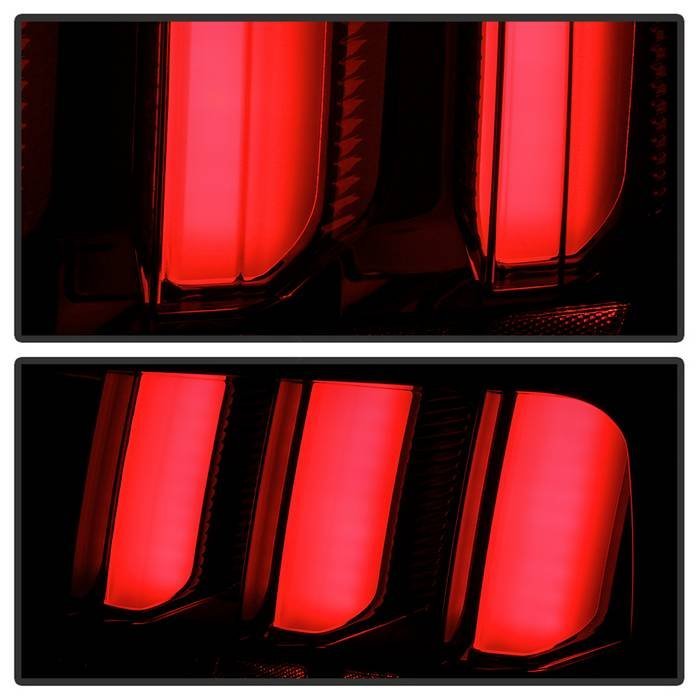 Ford Mustang 2005-2009 (White Light Bar) LED Tail Lights - Smoke