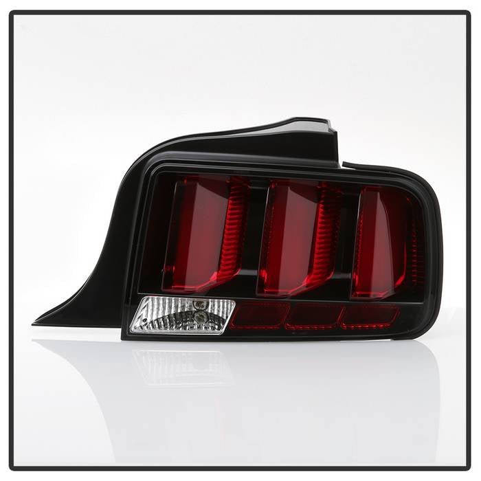 Ford Mustang 2005-2009 (Red Light Bar) LED Tail Lights - Black