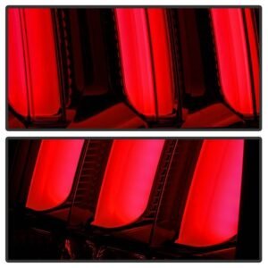 Ford Mustang 2005-2009 (Red Light Bar) LED Tail Lights - Black - Image 7