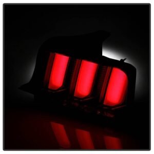 Ford Mustang 2005-2009 (Red Light Bar) LED Tail Lights - Smoke - Image 6