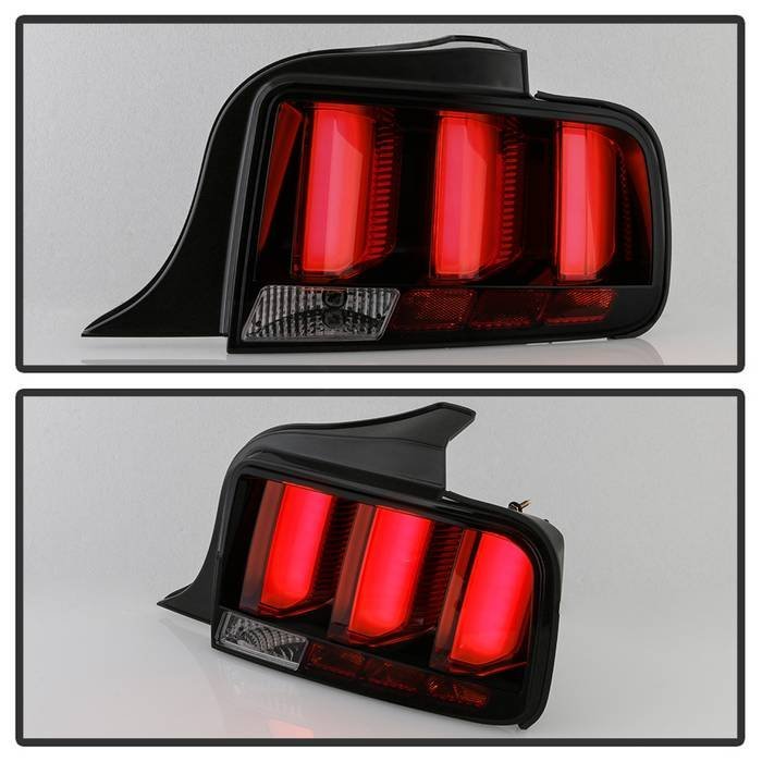 Ford Mustang 2005-2009 (Red Light Bar) LED Tail Lights - Smoke