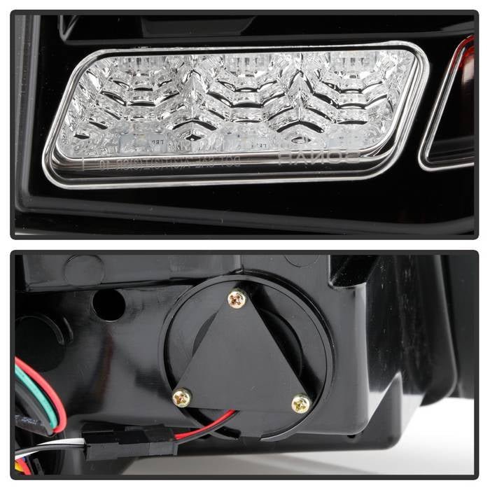 Ford Mustang 10-12 Light Bar Sequential Turn Signal LED Tail Lights - Black