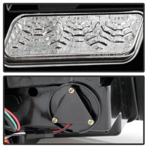 Ford Mustang 10-12 Red Light Bar Sequential Turn Signal LED Tail Lights - Black - Image 4