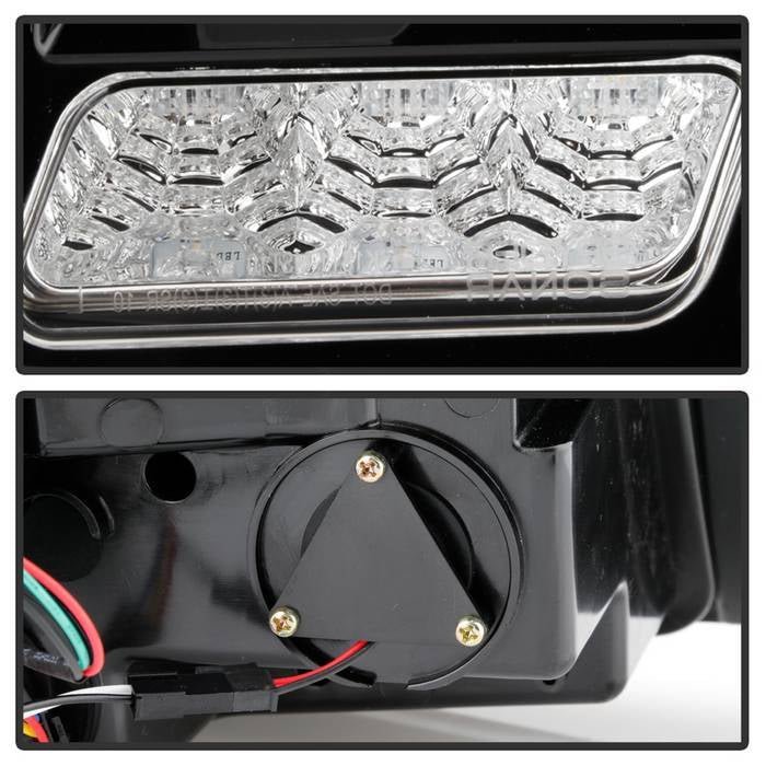 Ford Mustang 10-12 Red Light Bar Sequential Turn Signal LED Tail Lights - Black