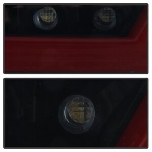 Ford Mustang 2015-2016 Red Bar LED Reverse Lights - Black Smoke - Image 3
