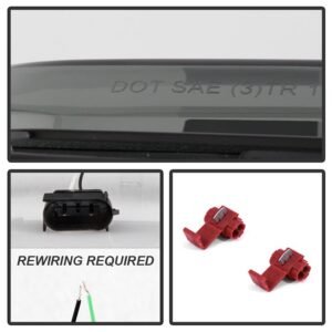 Ford Mustang 2015-2016 Red Bar LED Reverse Lights - Black Smoke - Image 4