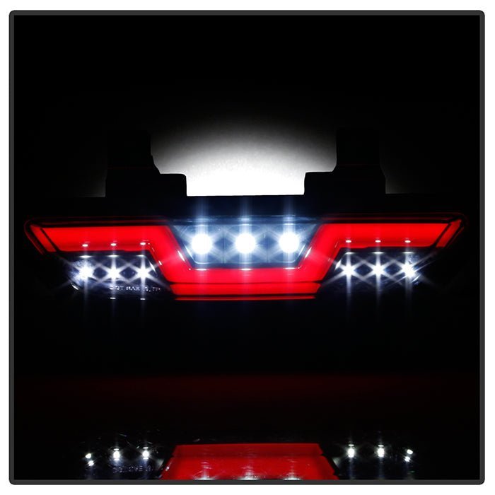 Ford Mustang 2015-2016 Red Bar LED Reverse Lights - Black Smoke