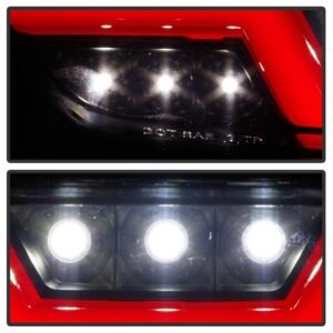 Ford Mustang 2015-2016 Red Bar LED Reverse Lights - Black Smoke - Image 7