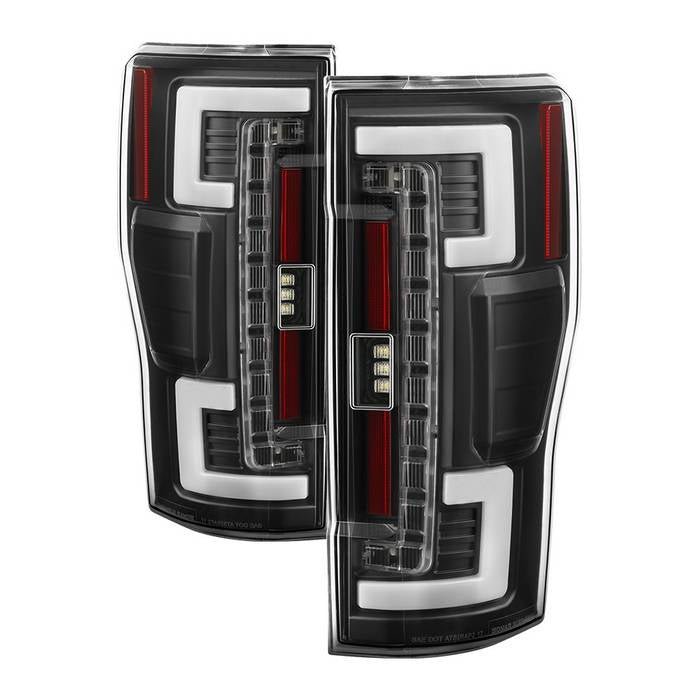 Ford F250 Superduty 17-18 LED Tail Lights - Black