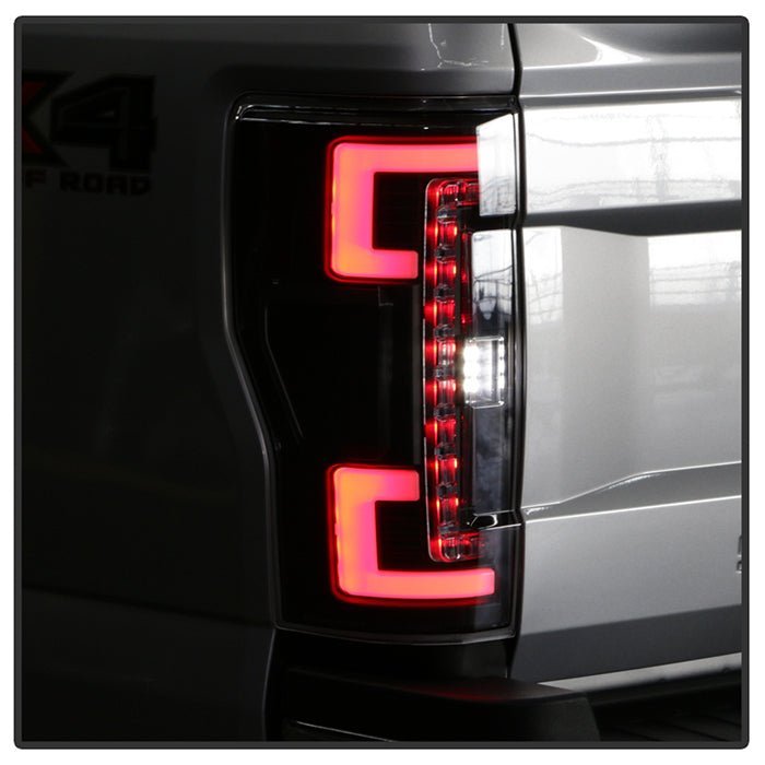 Ford F250 Superduty 17-18 LED Tail Lights - Black