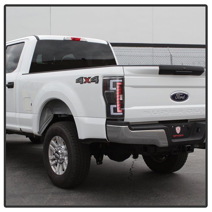 Ford F250 Superduty 17-18 LED Tail Lights - Black