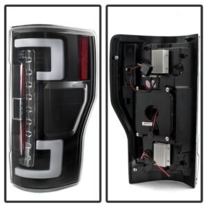 Ford F250 Superduty 17-18 LED Tail Lights - Black - Image 2