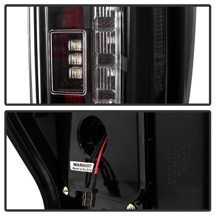 Ford F250 Superduty 17-18 LED Tail Lights - Black