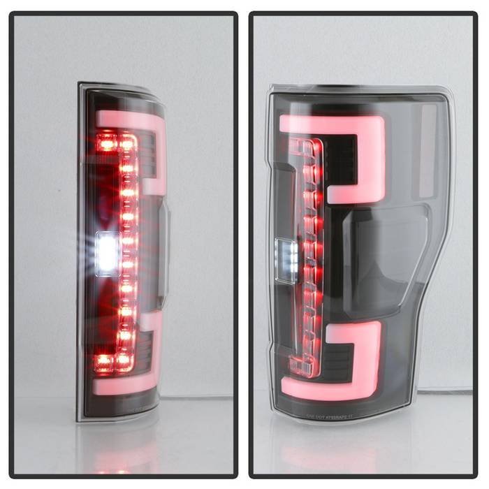 Ford F250 Superduty 17-18 LED Tail Lights - Black