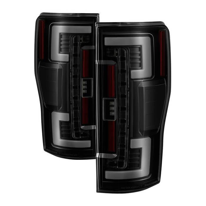 Ford F250 Superduty 17-18 LED Tail Lights - Black Smoke