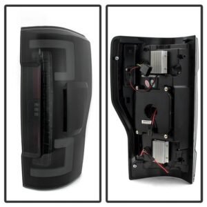 Ford F250 Superduty 17-18 LED Tail Lights - Black Smoke - Image 2