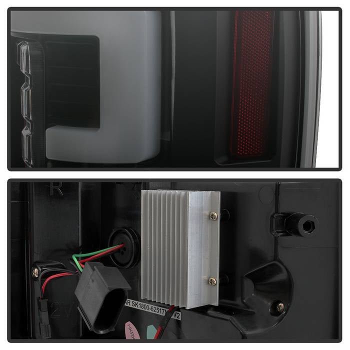 Ford F250 Superduty 17-18 LED Tail Lights - Black Smoke