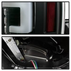 Ford F250 Superduty 17-18 Blind Spot Monitoring Model LED Tail Lights - Black - Image 4
