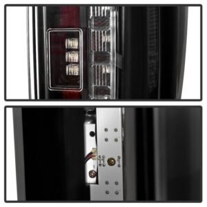 Ford F250 Superduty 17-18 Blind Spot Monitoring Model LED Tail Lights - Black - Image 5
