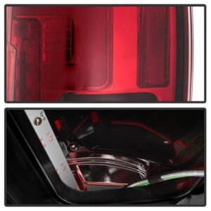 Ford F250 Superduty 17-18 Blind Spot Monitoring Model LED Tail Lights - Red Clear - Image 4