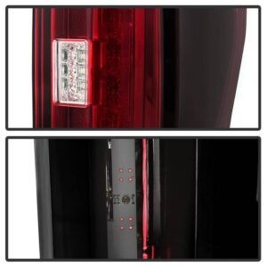 Ford F250 Superduty 17-18 Blind Spot Monitoring Model LED Tail Lights - Red Clear - Image 5