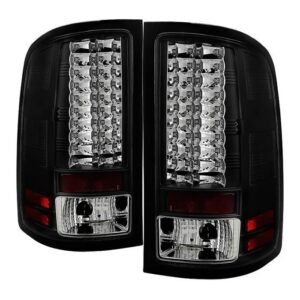 GMC Sierra 1500 07-13  2500HD/3500HD 07-14 LED Tail Lights - Black - Image 1