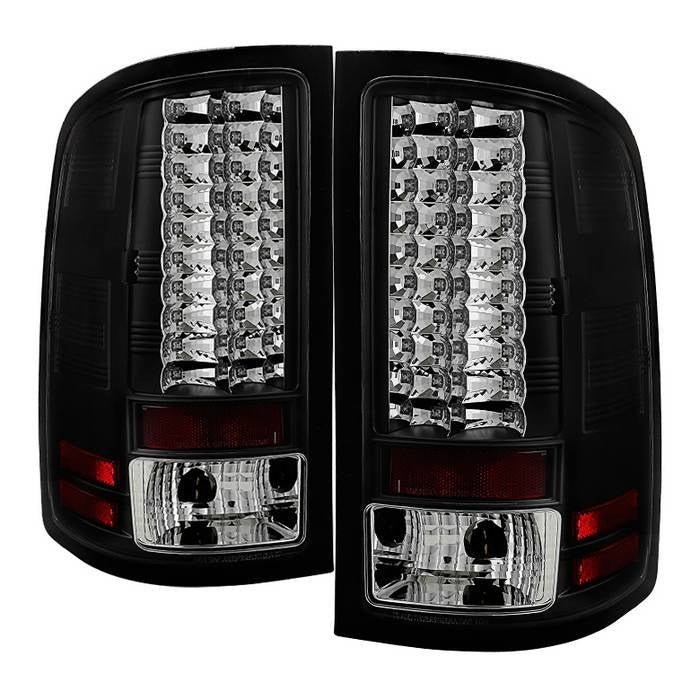 GMC Sierra 1500 07-13  2500HD/3500HD 07-14 LED Tail Lights - Black