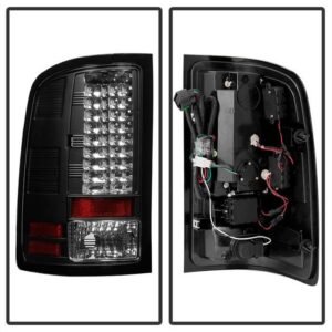GMC Sierra 1500 07-13  2500HD/3500HD 07-14 LED Tail Lights - Black - Image 3