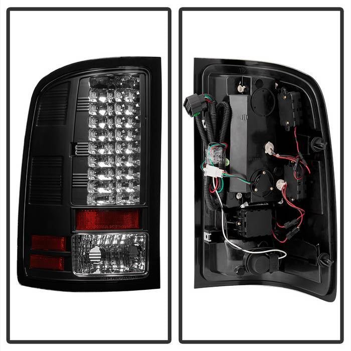 GMC Sierra 1500 07-13  2500HD/3500HD 07-14 LED Tail Lights - Black