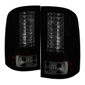 GMC Sierra 1500 07-13  2500HD/3500HD 07-14 LED Tail Lights - Black Smoke - Image 1