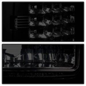 GMC Sierra 1500 07-13  2500HD/3500HD 07-14 LED Tail Lights - Black Smoke - Image 2