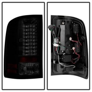 GMC Sierra 1500 07-13  2500HD/3500HD 07-14 LED Tail Lights - Black Smoke - Image 3