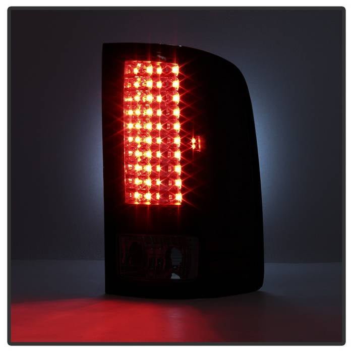 GMC Sierra 1500 07-13  2500HD/3500HD 07-14 LED Tail Lights - Black Smoke