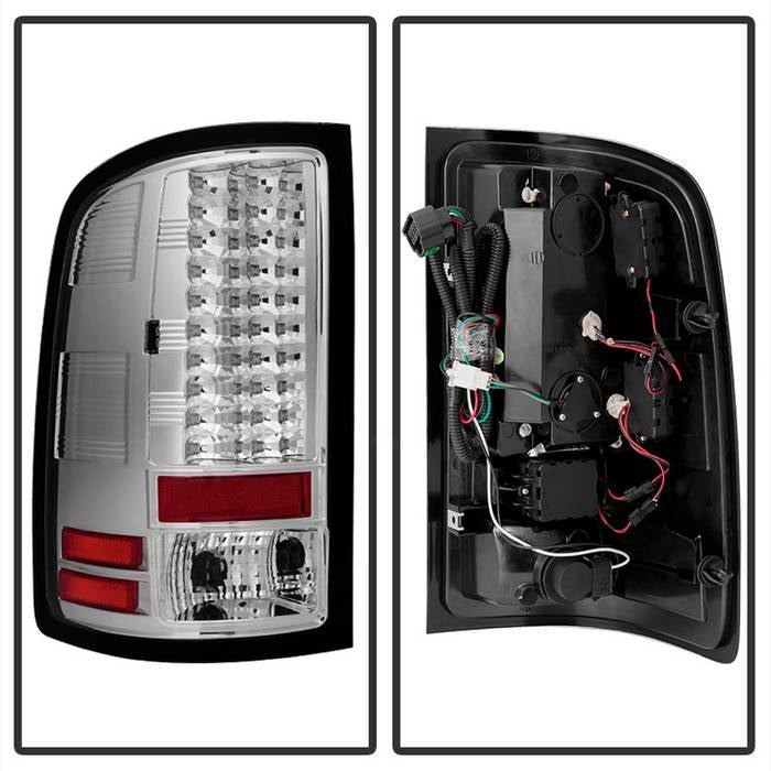 GMC Sierra 1500 07-13  2500HD/3500HD 07-14 LED Tail Lights - Chrome