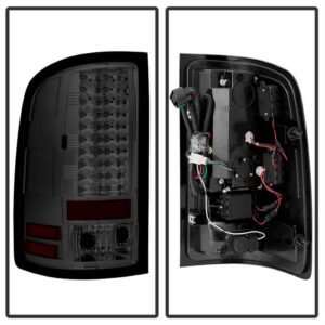 GMC Sierra 1500 07-13  2500HD/3500HD 07-14 LED Tail Lights - Smoke - Image 3