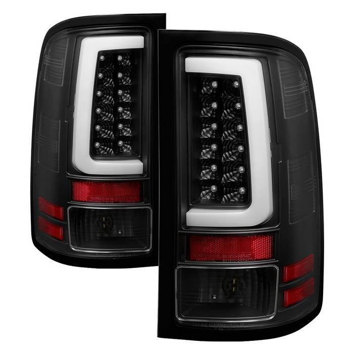 GMC Sierra 1500 07-13 2500HD/3500HD 07-14 Light Bar LED Tail Lights - Black