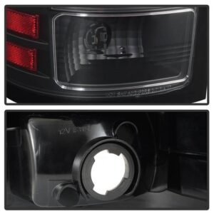 GMC Sierra 1500 07-13 2500HD/3500HD 07-14 Light Bar LED Tail Lights - Black - Image 4